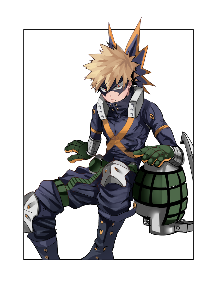 bakugou katsuki (boku no hero academia) drawn by cai_(caiirocai)