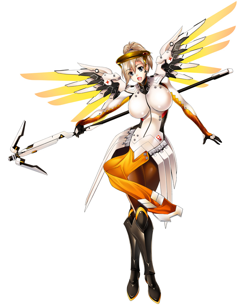 mercy (overwatch and 1 more) drawn by gen_(genetrix)