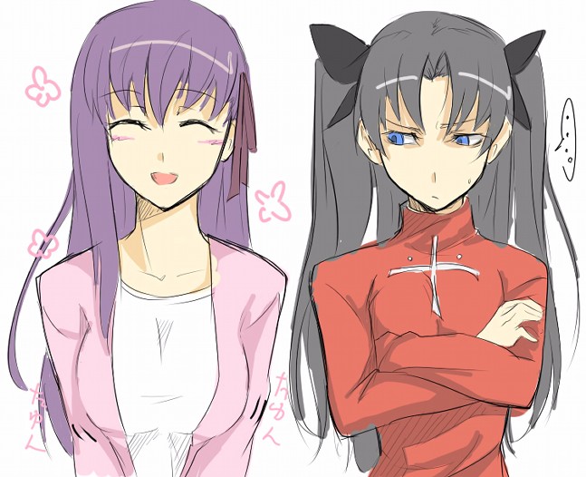 tohsaka rin and matou sakura (fate and 1 more) drawn by nana_g