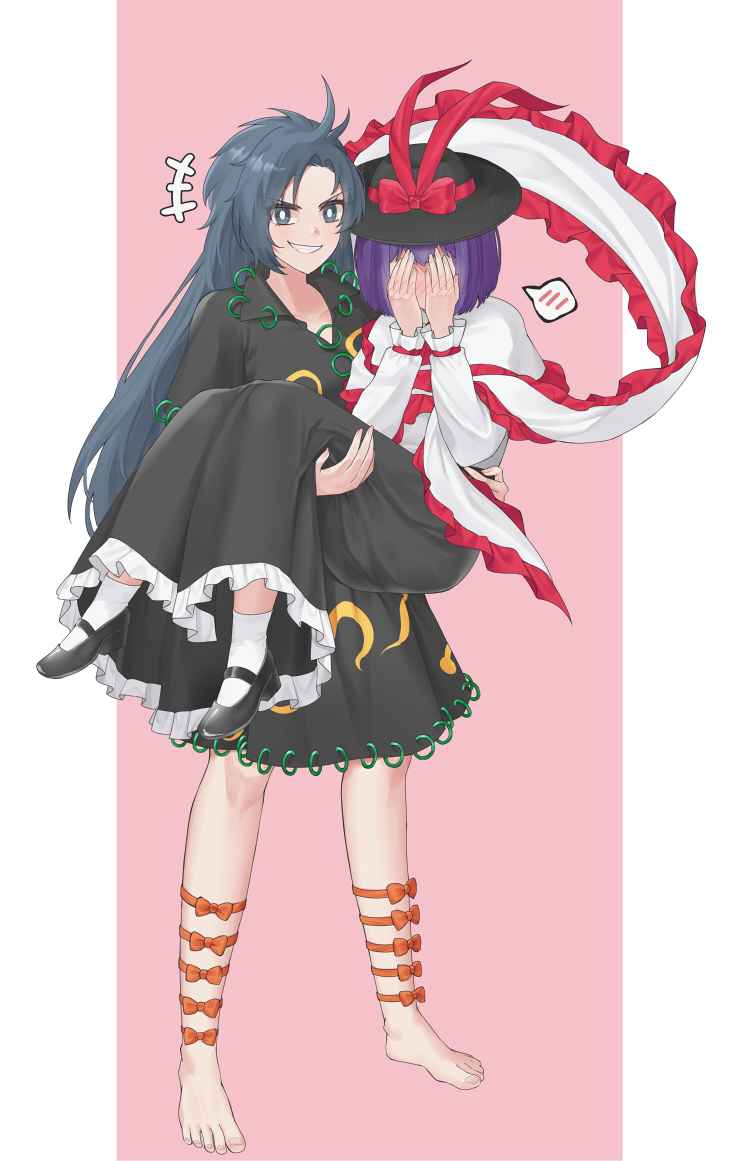 nagae iku and himemushi momoyo (touhou) drawn by aroevela