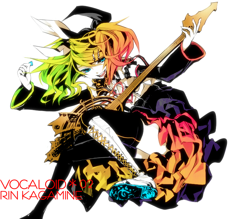 kagamine rin (vocaloid and 1 more) drawn by macco
