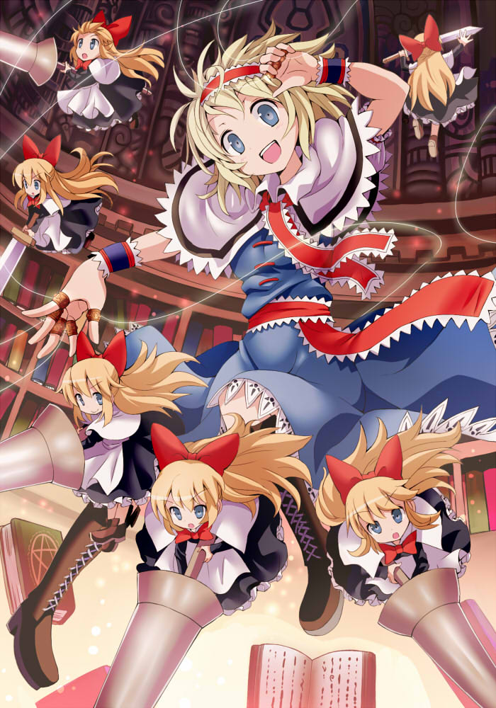 alice margatroid and shanghai doll (touhou) drawn by givuchoko