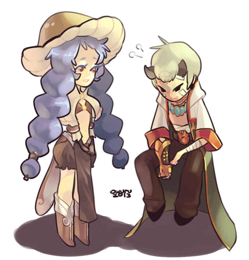 mage and monk (ragnarok online) drawn by memoryjoule