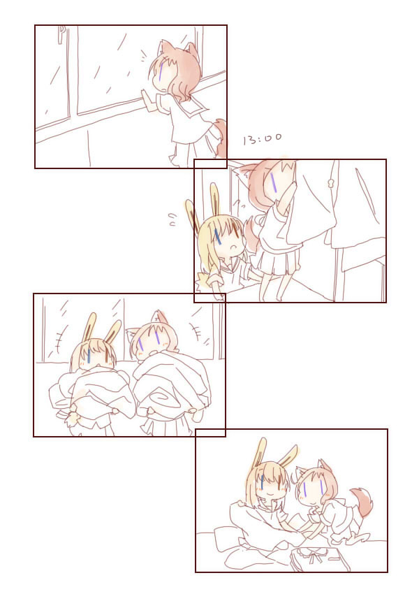 takei hisa and fukuji mihoko (saki) drawn by fud