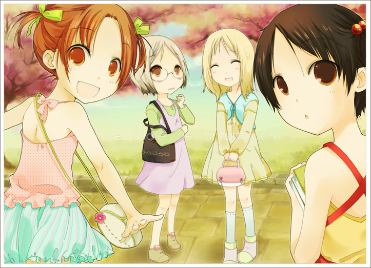 itou chika, matsuoka miu, ana coppola, and sakuragi matsuri (ichigo mashimaro) drawn by loveariddle