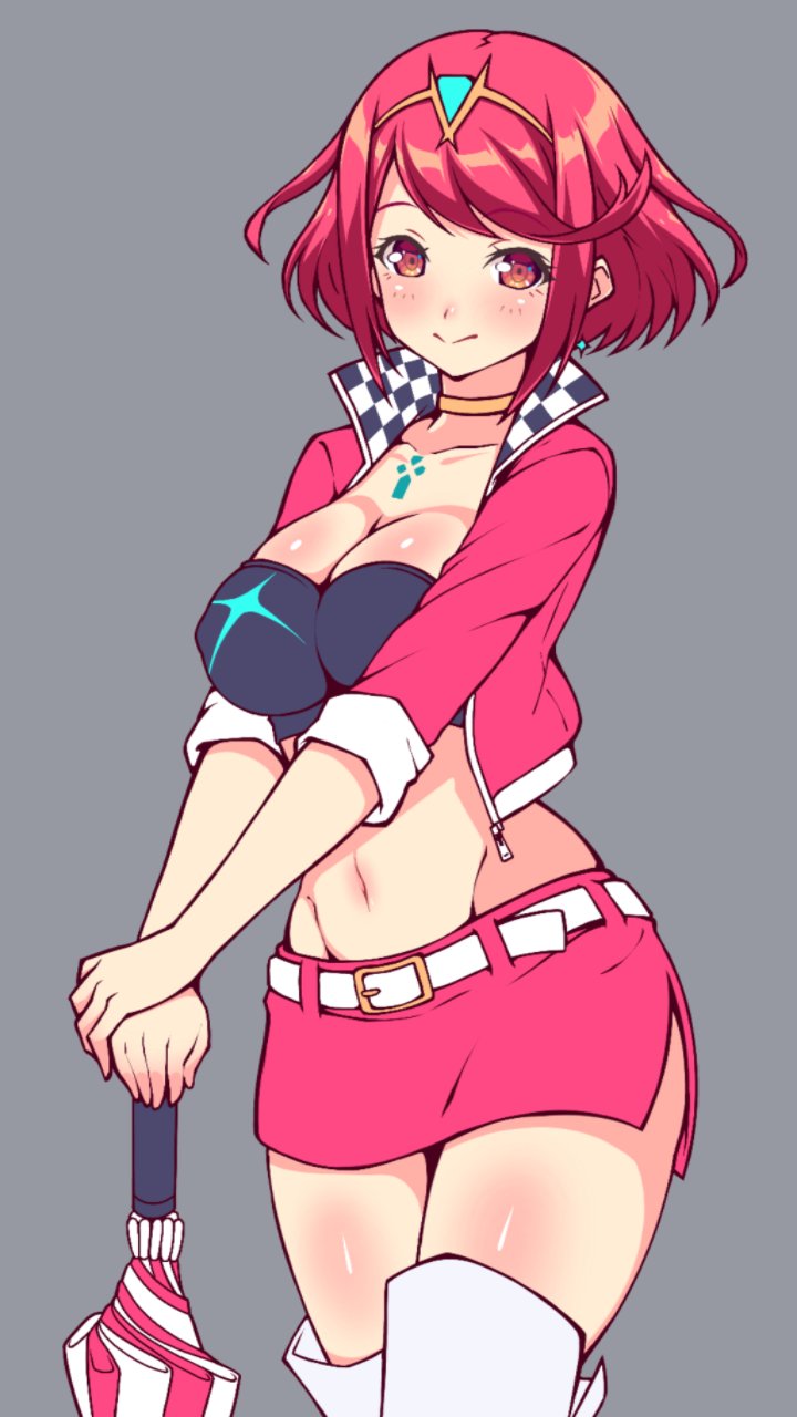 pyra (xenoblade chronicles and 1 more) drawn by f_1chan