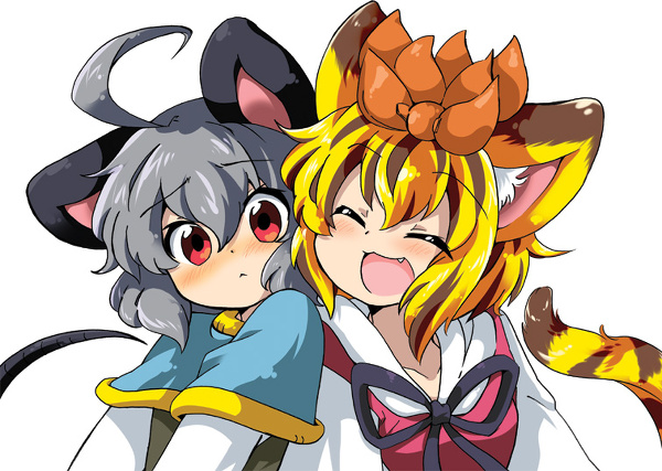 nazrin and toramaru shou (touhou) drawn by eromame
