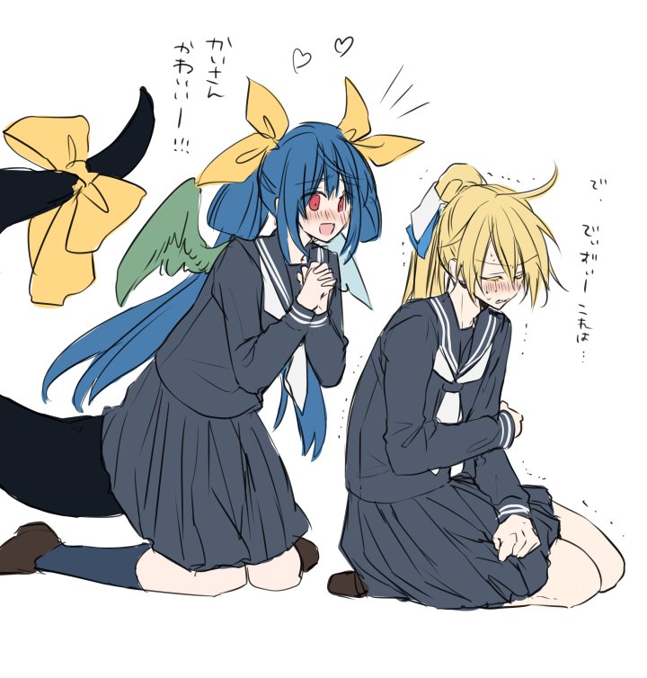 dizzy and ky kiske (guilty gear and 1 more) drawn by maka_(morphine)