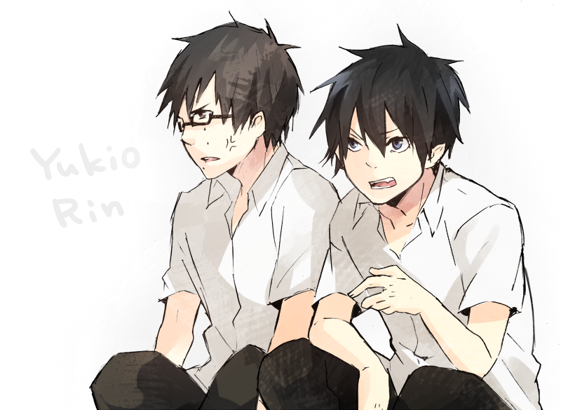 okumura rin and okumura yukio (ao no exorcist) drawn by mmff06