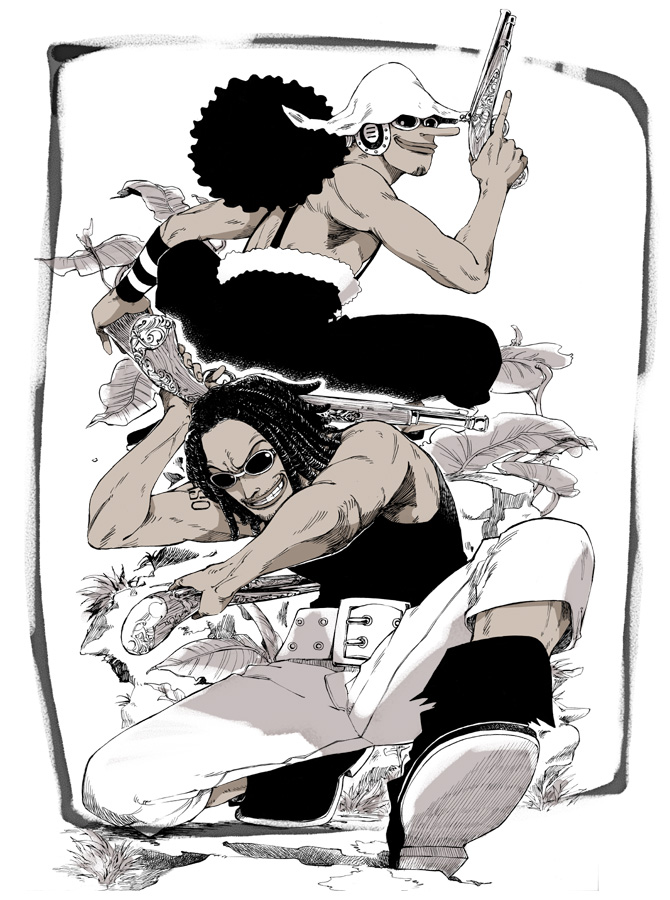 usopp and yasopp (one piece) drawn by ishikoronbo