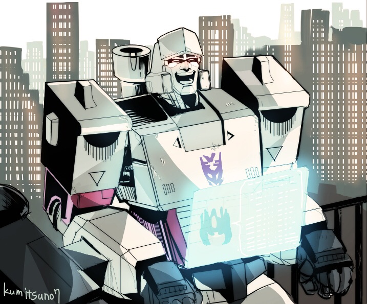 megatron (transformers and 1 more) drawn by oden_(dofuko)