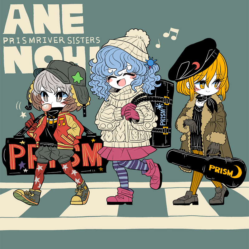 lunasa prismriver, merlin prismriver, and lyrica prismriver (touhou) drawn by yt_(wai-tei)