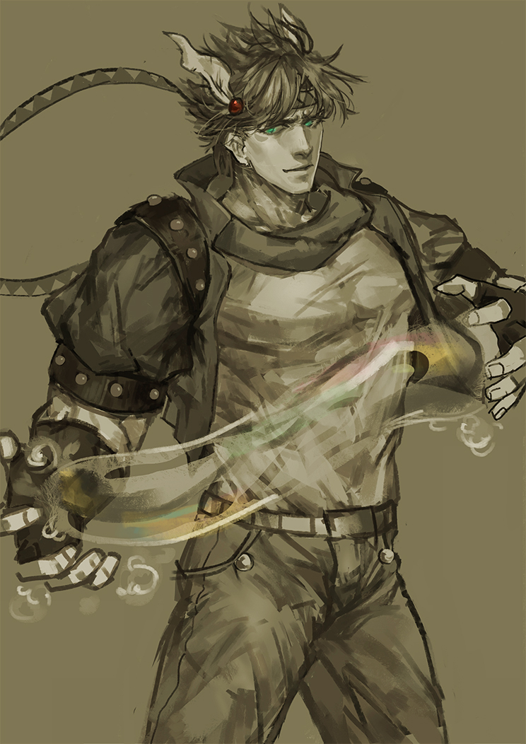 caesar anthonio zeppeli (jojo no kimyou na bouken and 1 more) drawn by aruolrn