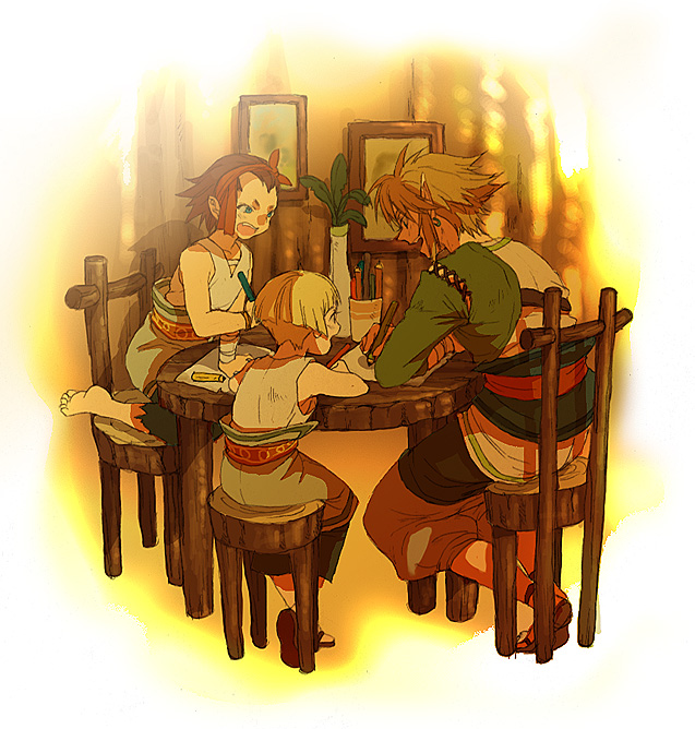 link, colin, and talo (the legend of zelda and 1 more) drawn by tubumi