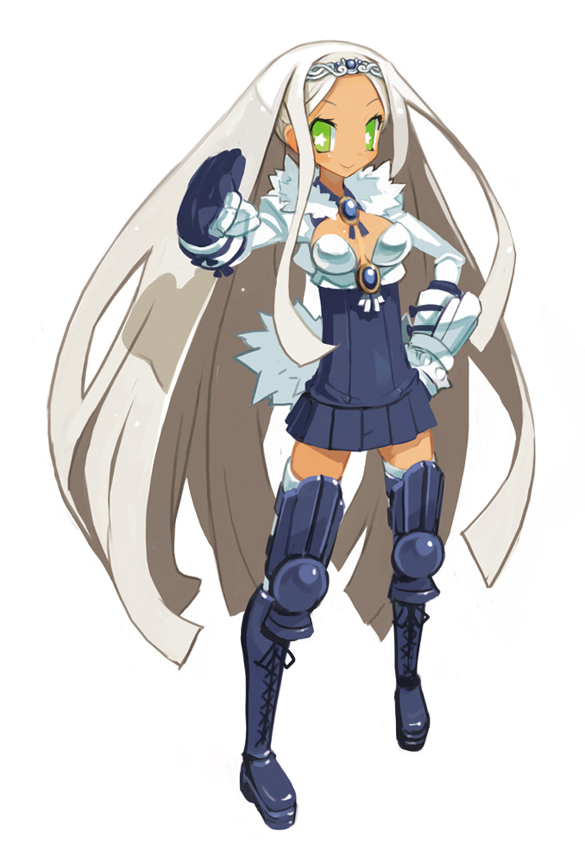 sapphire rhodonite (disgaea and 1 more) drawn by harada_takehito