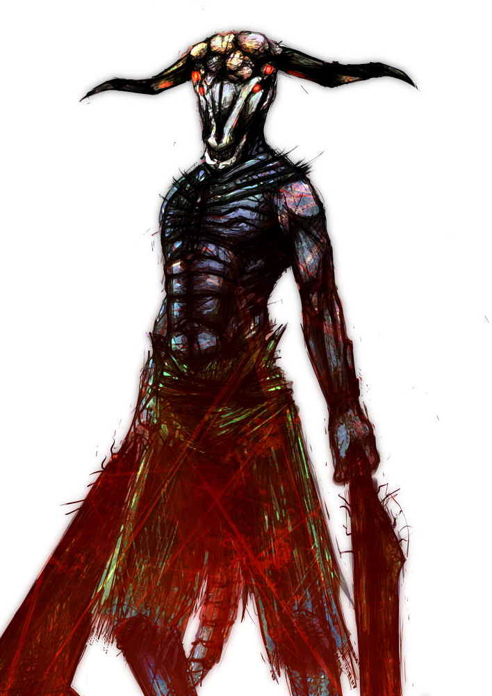 capra demon (dark souls and 1 more) drawn by sanuki_(zigzagflamberge)