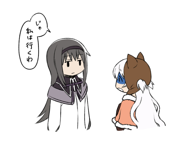 akemi homura and momoe nagisa (mahou shoujo madoka magica and 1 more) drawn by oda_takayuki