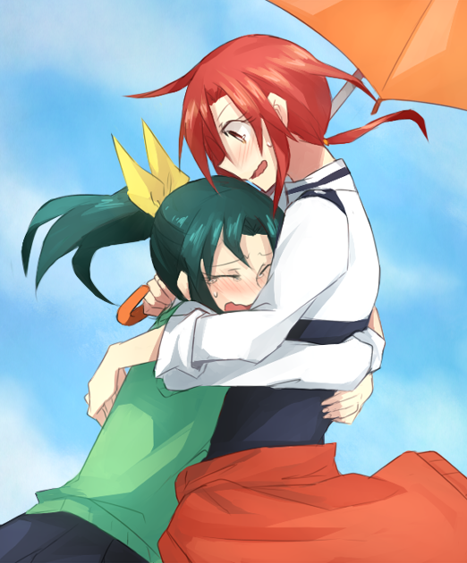 midorikawa nao and hino akane (precure and 1 more) drawn by aoki_shizumi