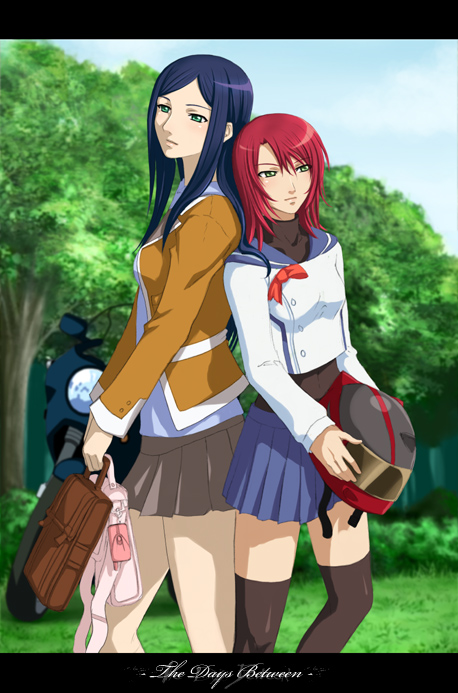 kuga natsuki and yuuki nao (my-hime) drawn by jango-joe