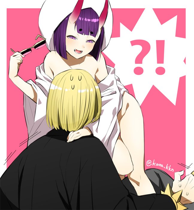 shuten douji and sakata kintoki (fate and 1 more) drawn by kaidou_j1