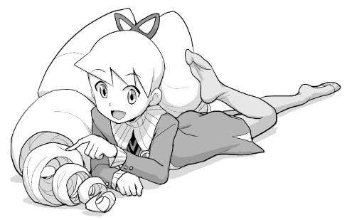 luna platz (mega man and 1 more) drawn by heriyama