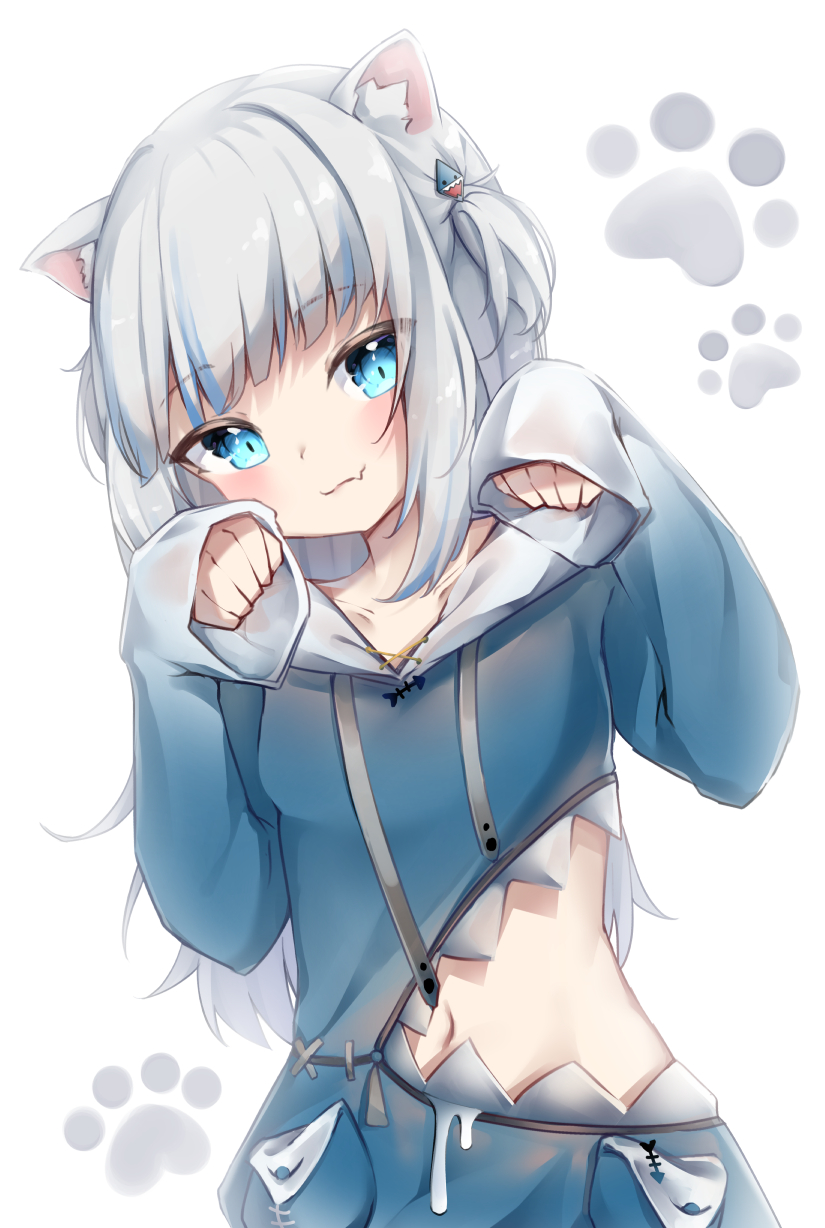 gawr gura (hololive and 1 more) drawn by umou_(may65879)