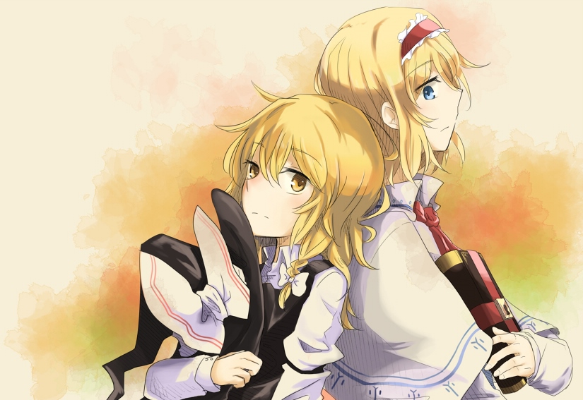 kirisame marisa and alice margatroid (touhou) drawn by klent