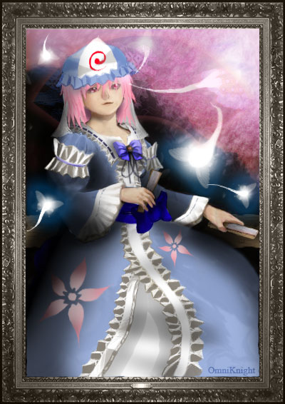 saigyouji yuyuko (touhou and 1 more) drawn by tarenest