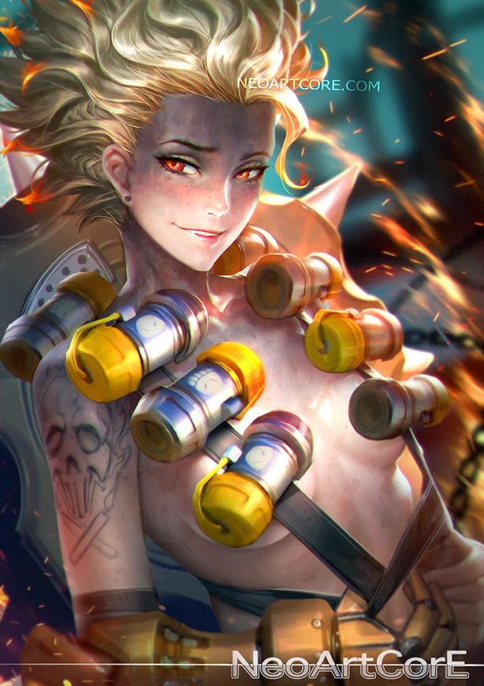 junkrat (overwatch and 1 more) drawn by neoartcore