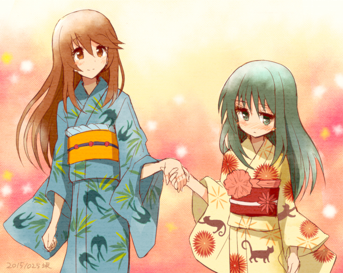 tatekami seri and minashiro orihime (soukyuu no fafner) drawn by sakaki_tsui