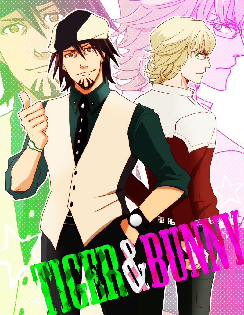 barnaby brooks jr. and kaburagi t. kotetsu (tiger & bunny) drawn by 87_(ena)