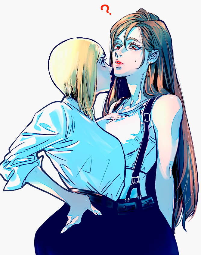 tifa lockhart and elena (final fantasy and 1 more) drawn by karameruderei