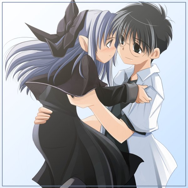 tohno shiki and len (tsukihime and 1 more) drawn by yuuji_overall
