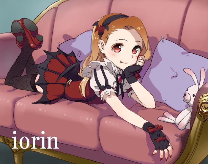 minase iori and usa-chan (idolmaster) drawn by okiraku_boy