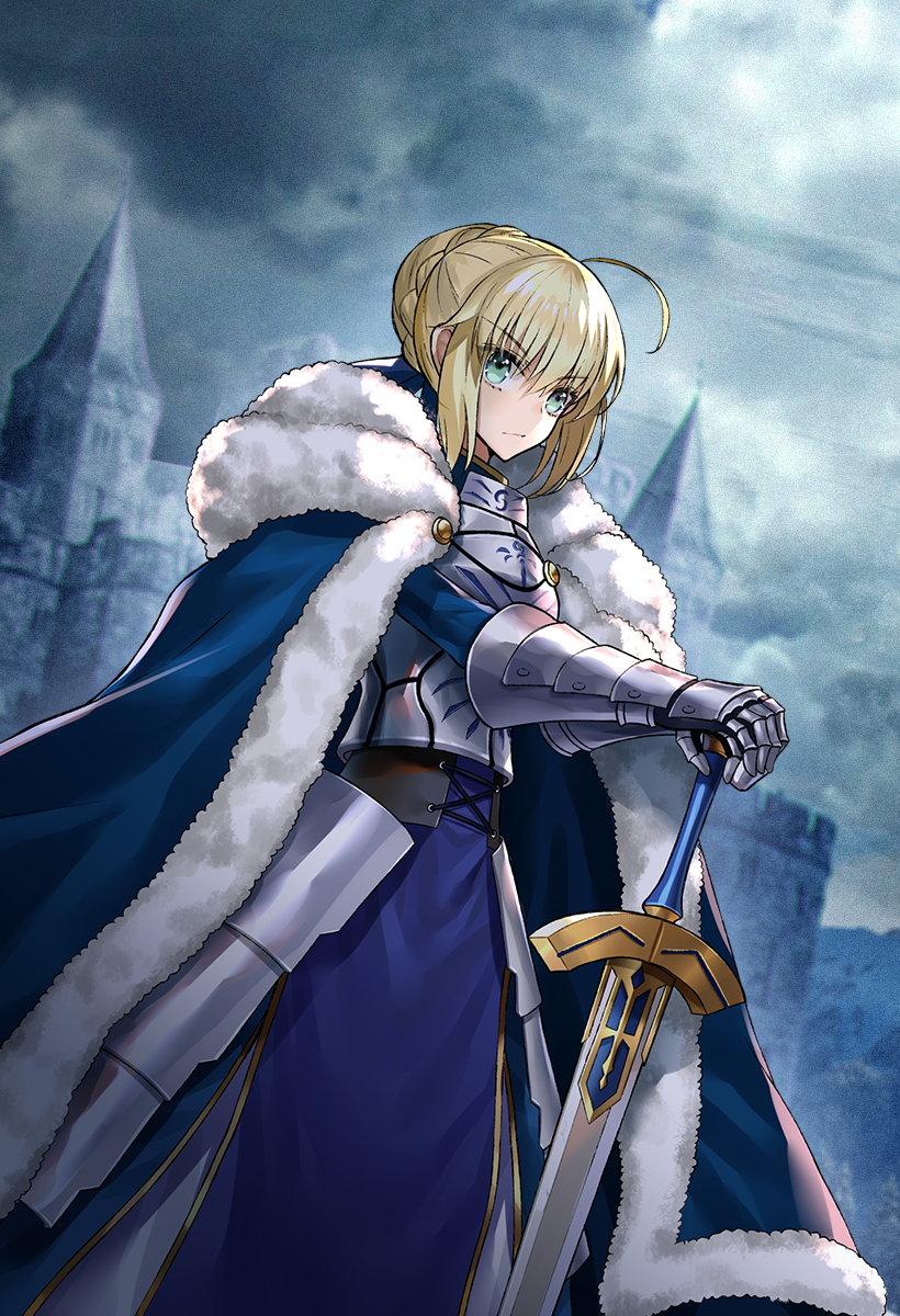 artoria pendragon and saber (fate and 2 more) drawn by ero_waifu