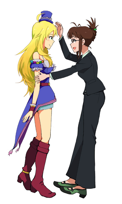 hoshii miki and akizuki ritsuko (idolmaster) drawn by suzu-shiro