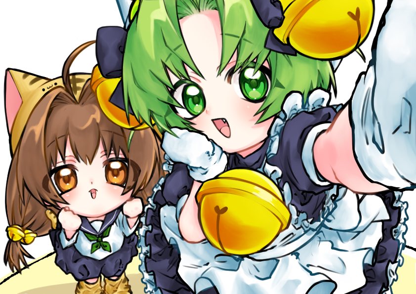 dejiko and puchiko (di gi charat) drawn by ppy_aaa