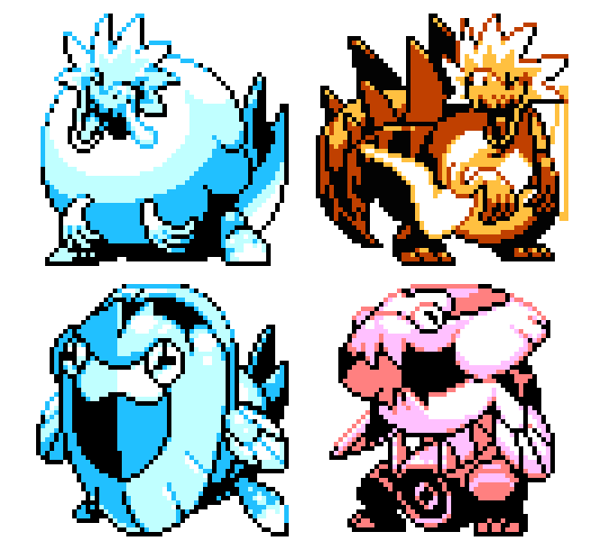 dracovish, arctozolt, dracozolt, and arctovish (pokemon and 1 more) drawn by pat_attackerman