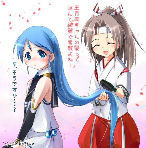 samidare and zuihou (kantai collection) drawn by yoshizawa_hikoto