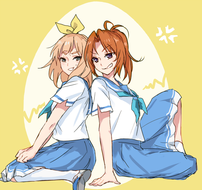 nakagawa natsuki and yoshikawa yuuko (hibike! euphonium) drawn by yuuyu_(777)