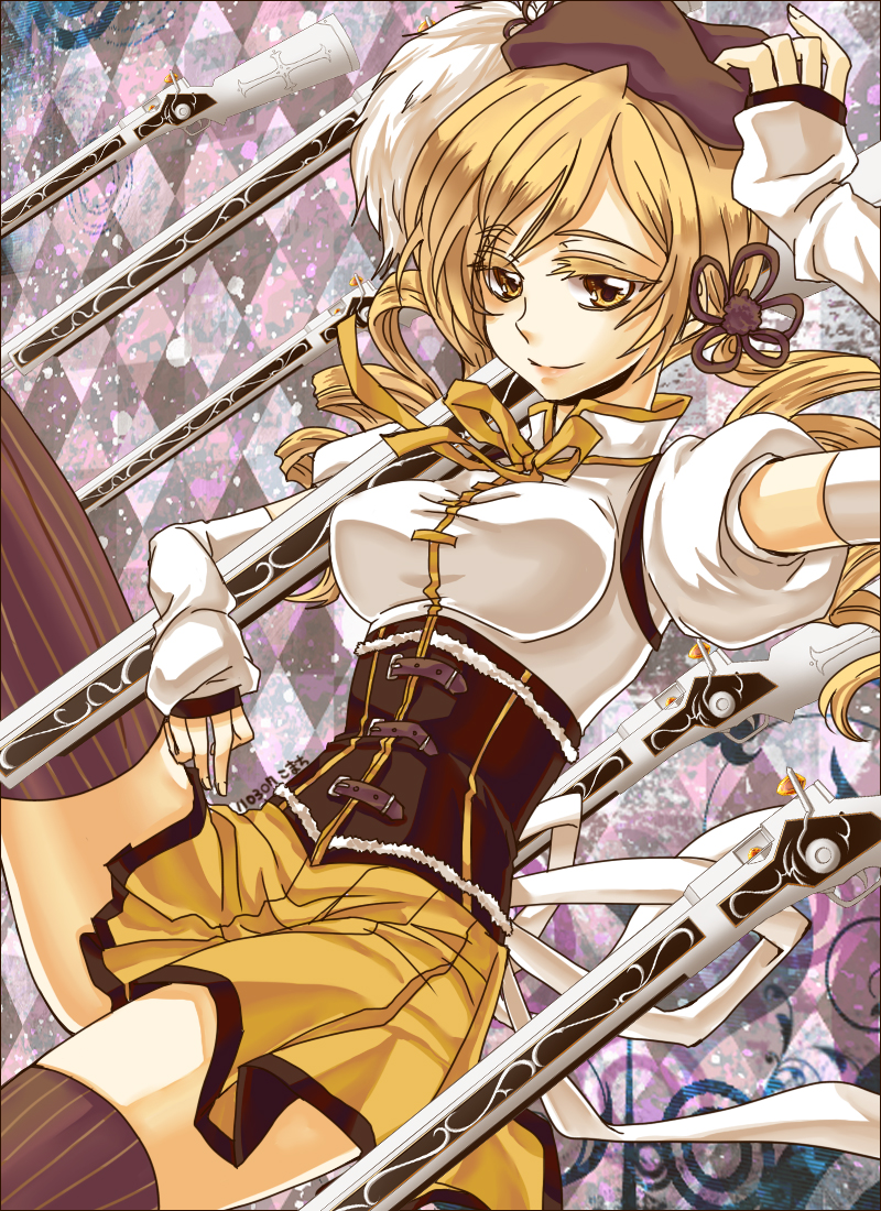 tomoe mami (mahou shoujo madoka magica) drawn by raphina