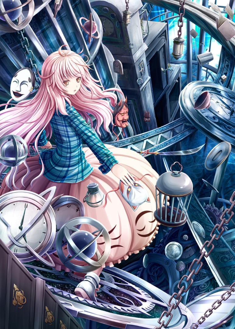 hata no kokoro (touhou) drawn by akashio_(loli_ace)