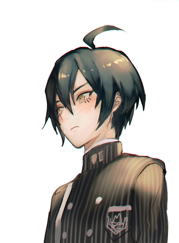 saihara shuichi (danganronpa and 1 more) drawn by kokutan_kitsunen