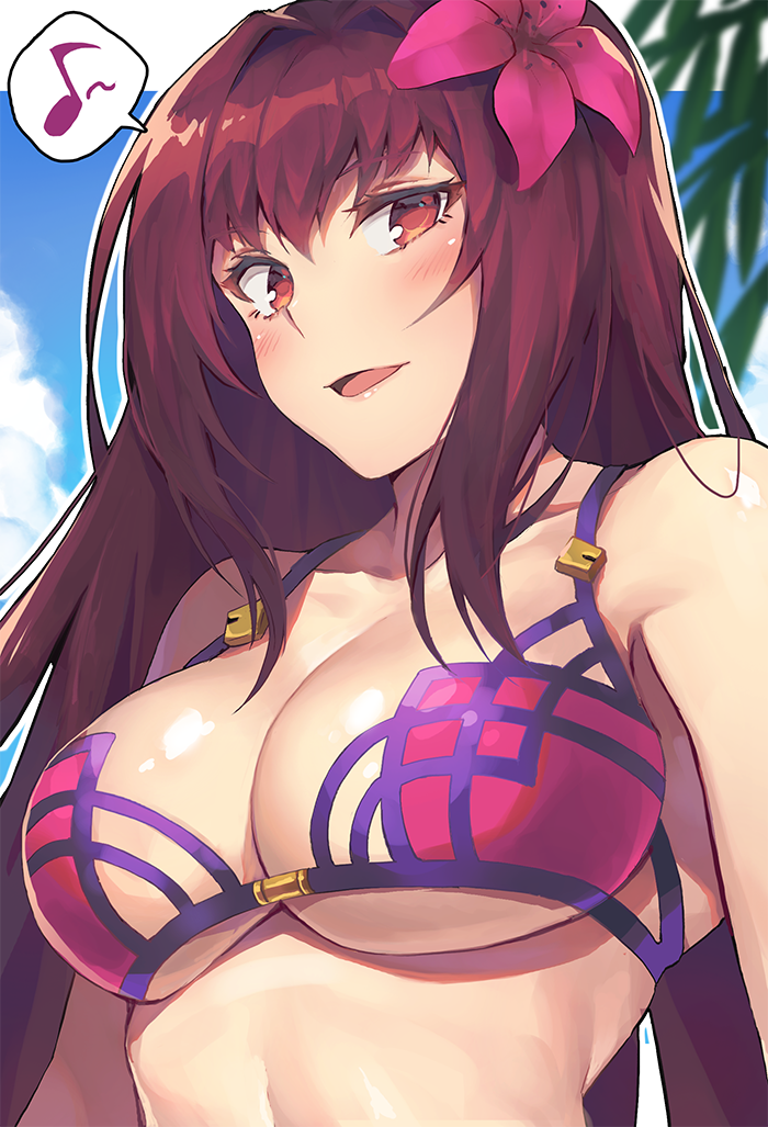 scathach (fate and 1 more) drawn by g.t