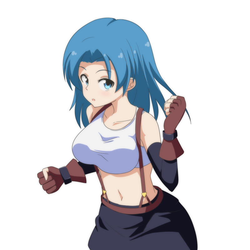 tifa lockhart and kumoi ichirin (touhou and 2 more) drawn by cato_(monocatienus)