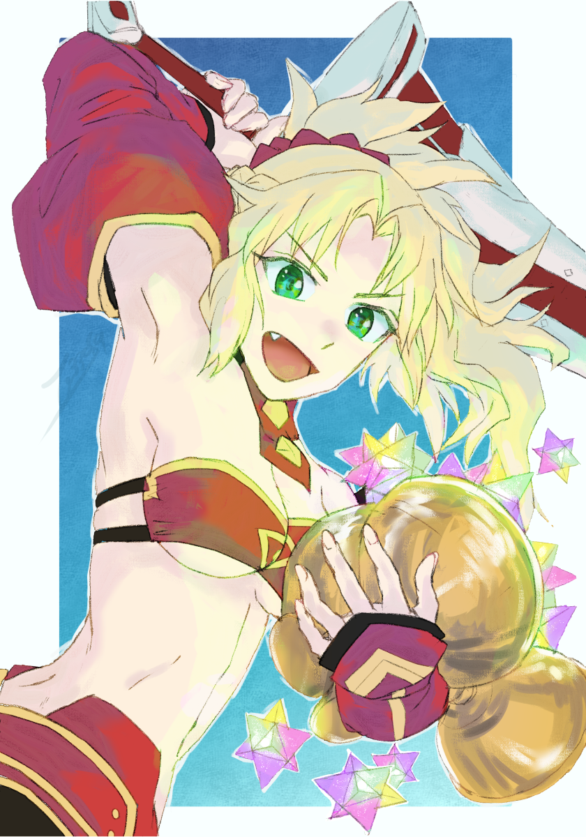 mordred (fate and 1 more) drawn by te33asa