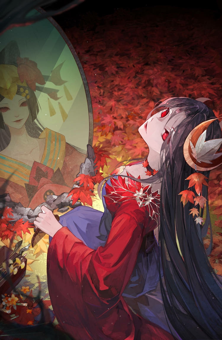 kijo momiji and kokorogari kijo momiji (onmyoji) drawn by snake937