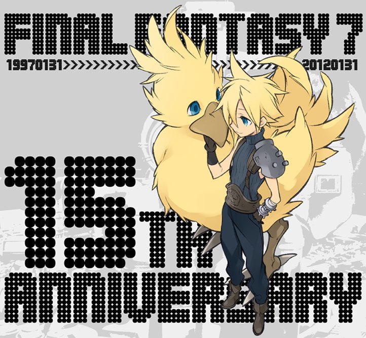 cloud strife (final fantasy and 1 more) drawn by kiki_lala