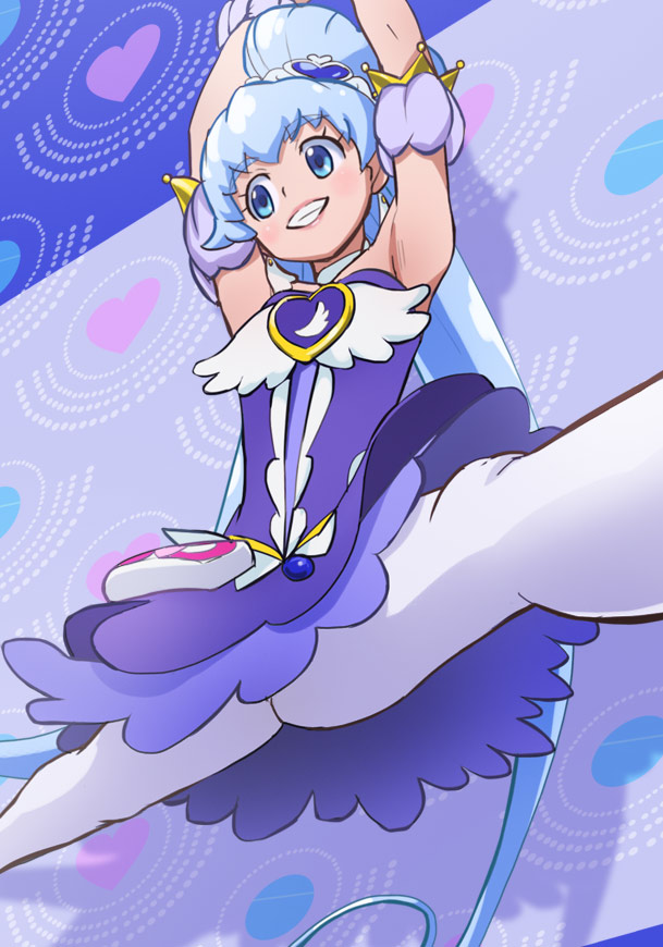 shirayuki hime and cure princess (precure and 1 more) drawn by haruyama_kazunori