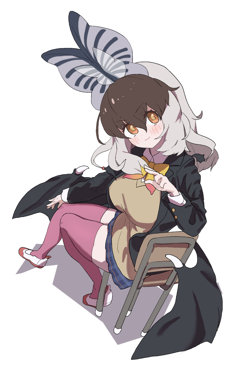 brown long-eared bat (kemono friends and 1 more) drawn by kunikuni_(kunihiro2005)